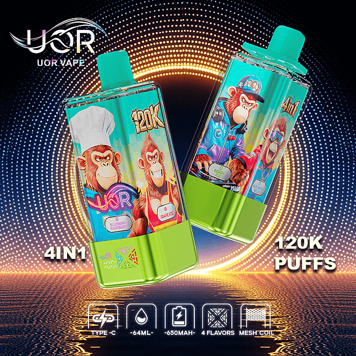 uor 120000 120k puffs 4 in 1 wholesale disposable vape