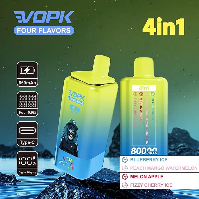 vopk four flavors 80000 80k puffs wholesale disposable vape