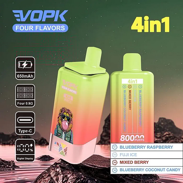 vopk four flavors 80000 80k puffs wholesale disposable vape