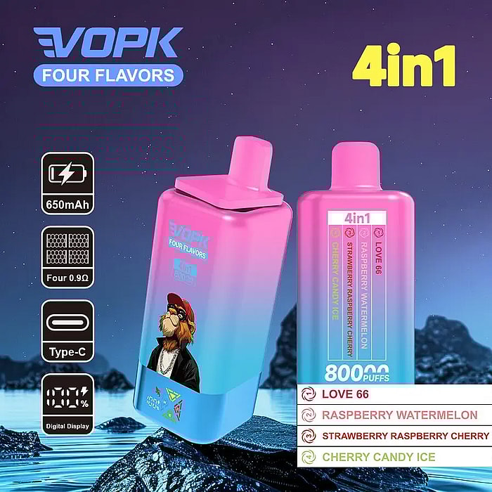 vopk four flavors 80000 80k puffs wholesale disposable vape