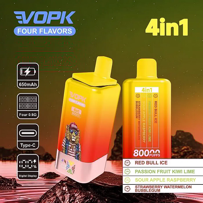 vopk four flavors 80000 80k puffs wholesale disposable vape