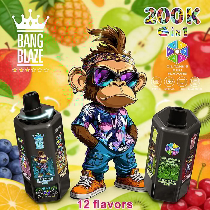 バン ブレイズ 200000 200k パフ 卸売 使い捨て VAPE