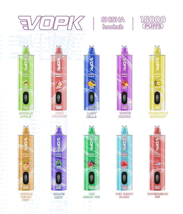 vopk shisha hookah 15000 puffs wholesale disposable vape