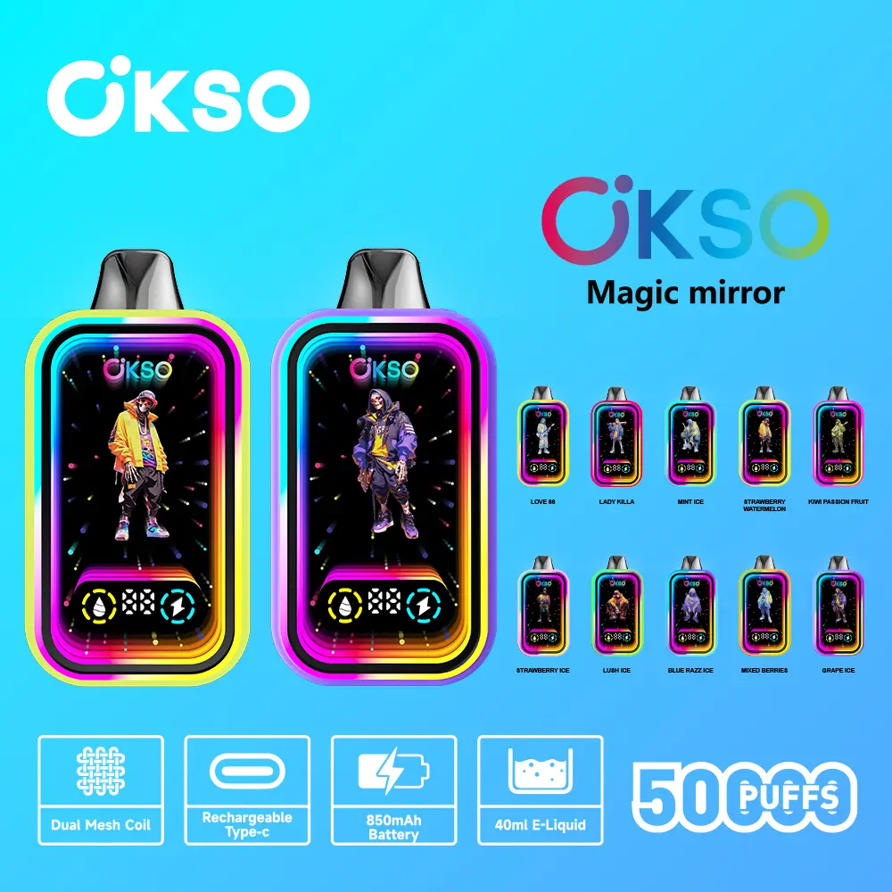 Okso マジックミラー 50000 5万回吸引 卸売 使い捨てベイプ