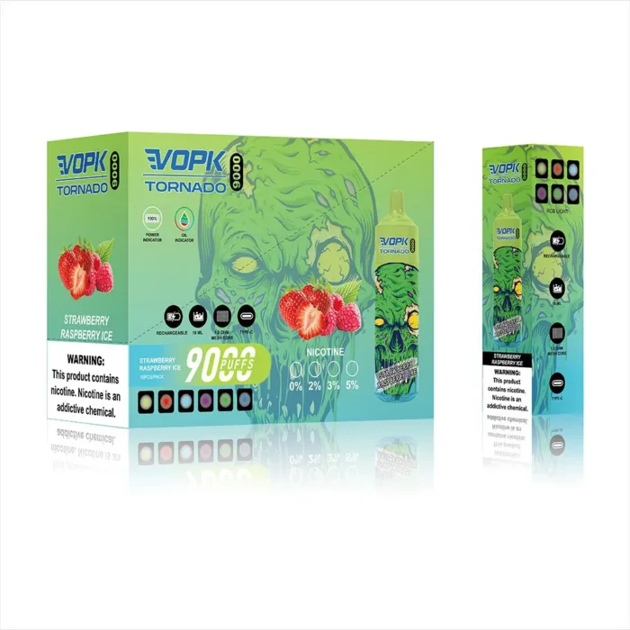 Vape desechable VOPK Tornado de 9000 inhalaciones al por mayor