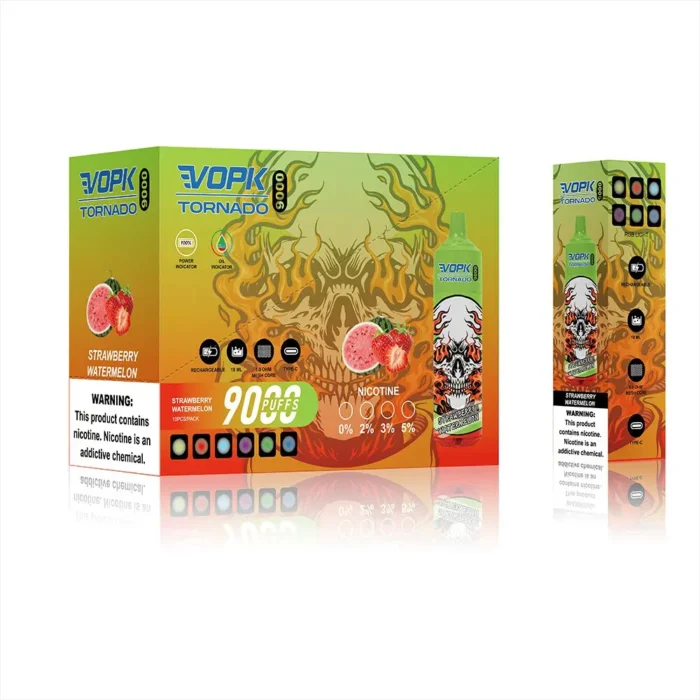 Vape desechable VOPK Tornado de 9000 inhalaciones al por mayor