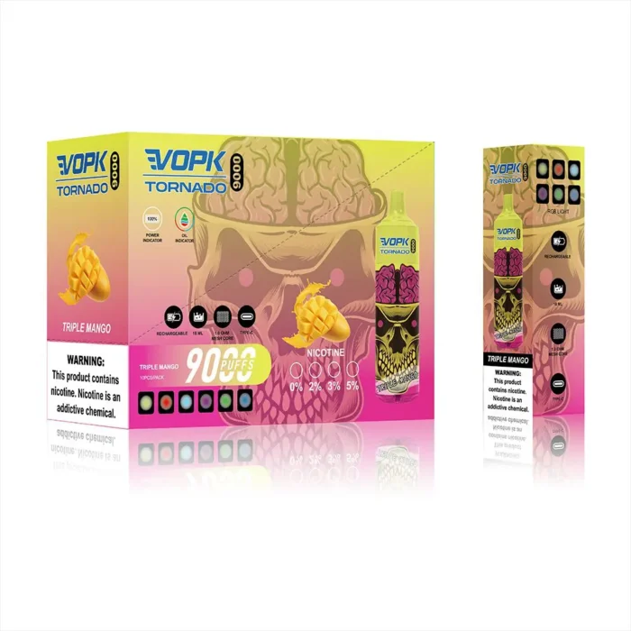 Vape desechable VOPK Tornado de 9000 inhalaciones al por mayor