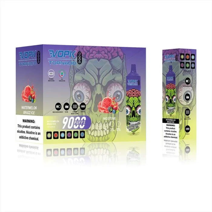 Vape desechable VOPK Tornado de 9000 inhalaciones al por mayor