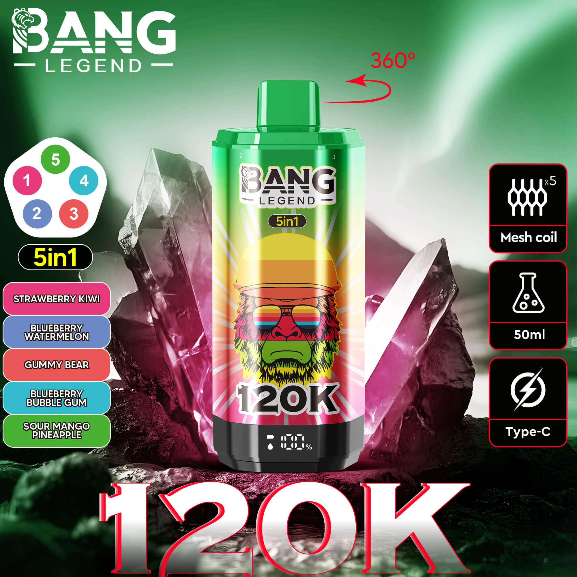 bang legend 120000 120k puffs wholesale disposable vape